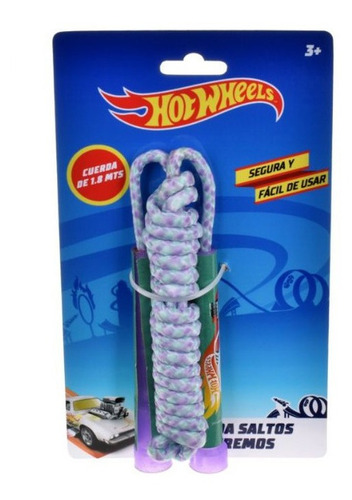 Juguete Cuerda De Saltos Hotwheels  180 Cm Mango Plastico