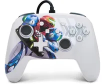 Comprar Control Alambrico Powera Nintendo Switch Metroid Dread Color Blanco