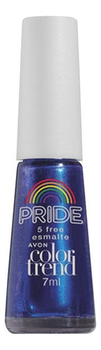 Esmalte Ultra Cobertura E Brilho - Avon Color Trend - 7 Ml Cor Azul Pride