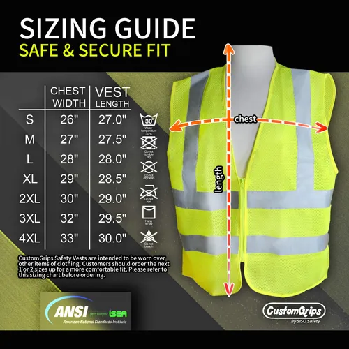 Chaleco De Seguridad Siso Xxl Verde Neón Reflectante