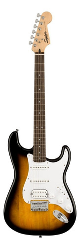 Guitarra elétrica Squier by Fender Bullet. Stratocaster HT HSS de  choupo brown sunburst brilhante com diapasão de louro indiano