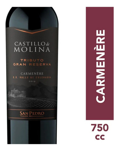 Vino Castillo De Molina Tributo Gran Reserva Carmenère 750cc
