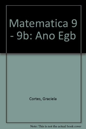 Matematica 9 Stella Egb - Cortes Graciela (papel)