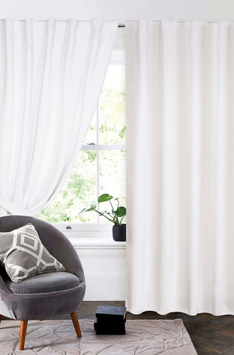 Cortina Blackout Textil Vinilico 210x140m X 2 Paños P/colgar