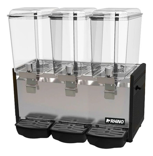 Dispensador bebidas frías disbef-3t 3tanques 18 lt rhino color negro