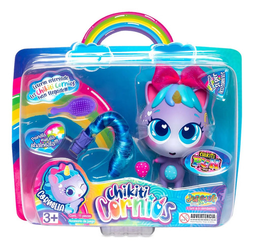 Imagen 2 de 6 de Muñeco Distroller Chikiticornio Cornelia Lila