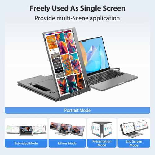 Kyy Extensor De Pantalla Triple Para Computadora Portátil, M
