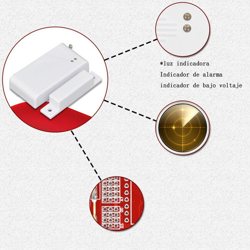 New Sensor Magnetico Puerta-ventana Inalambrico