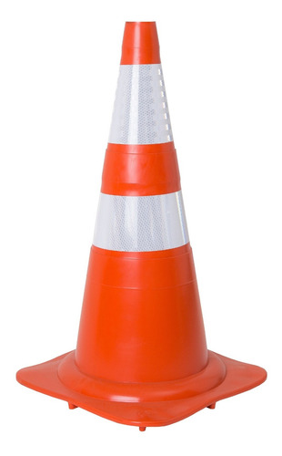 Cone Sinalização Pvc Flexível 75cm Norma 15071 Kteli