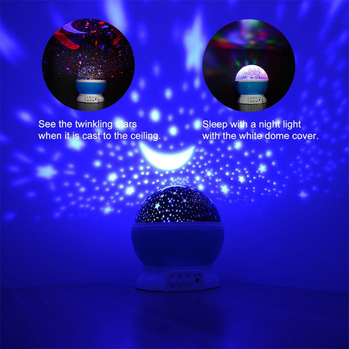 Y Lámpara Led Con Proyector De Noche Estrellada For Dormir