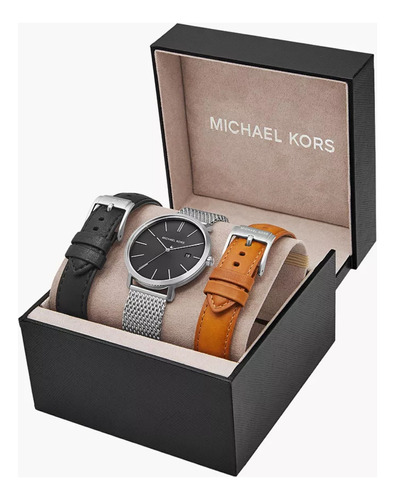 Reloj Acero Inoxidable Michael Kors Con Correas Intercambiab