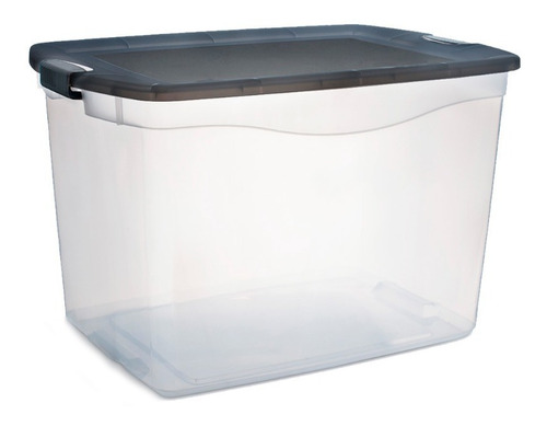 Caja Organizador Plastico Apilable Con Tapa Taper 80 Litros 