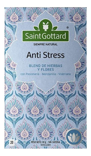 Te Anti Stress Saint Gottard X 20 Saq