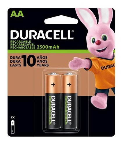 Duracell Pilas Recargables Aa 2500mah 2un.