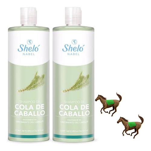 Shampoo Cola De Caballo 950ml Crece Y Fortalece Sheló Nabel