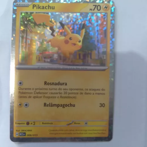 Pikachu Mc Donalds Carta Pokemon - Pikachu Foil