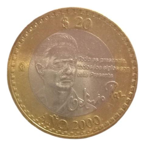 Moneda Octavio Paz Año 2000