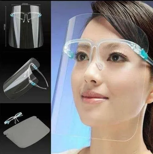 Visor facial con lentes hot sale