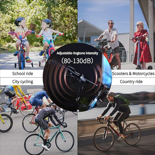 Timbre Bicicleta Claxon 1 Electrico Ajustable Recargable Usb
