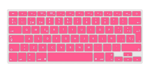 Protector Teclado Para Macbook Air Pro Retina Silicon Rosa