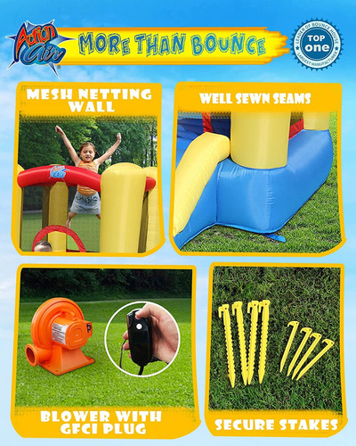 Casa Rebote Inflable Niño Pequeño Trampolín Tobogán Soplador