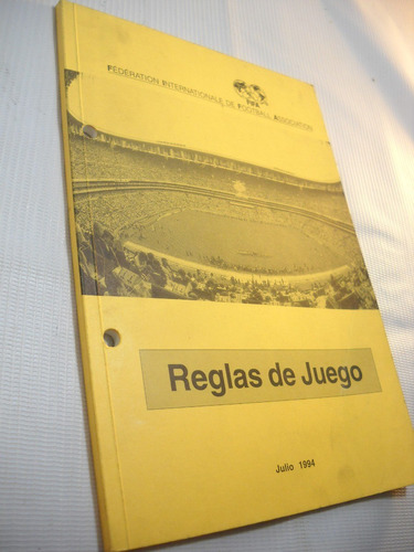 Revista Fifa Arbitros Reglas De Juego Julio 1994