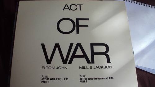 Vinilo Lp Elton  Act Of War
