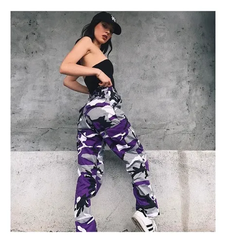 Pantalones camuflaje naranja mujer sale