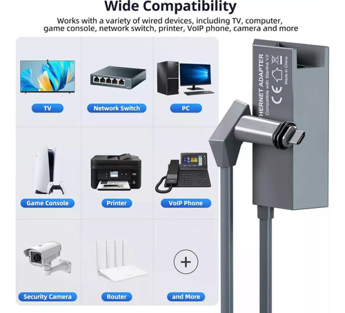 Adaptador Starlink Internet Para V2 Gen2, Cable Ethernet Utp