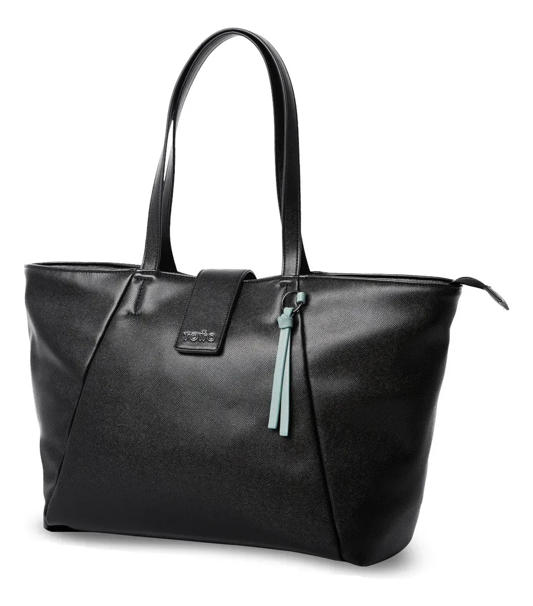 Bolsa feminina Totto - Bolsa feminina com alças longas | Soul L Black