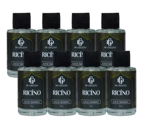 Kit 8 Óleo Rícino Tratamento Capilar Reparador De Pontas 7ml