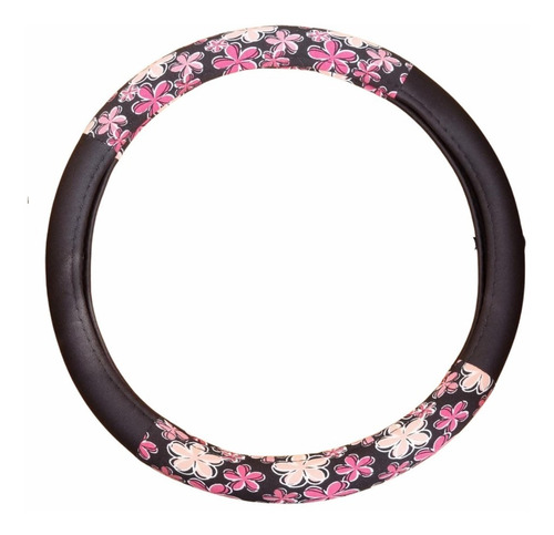 Imagen 2 de 3 de Funda Cubre Volante Femenino Flores Rosas