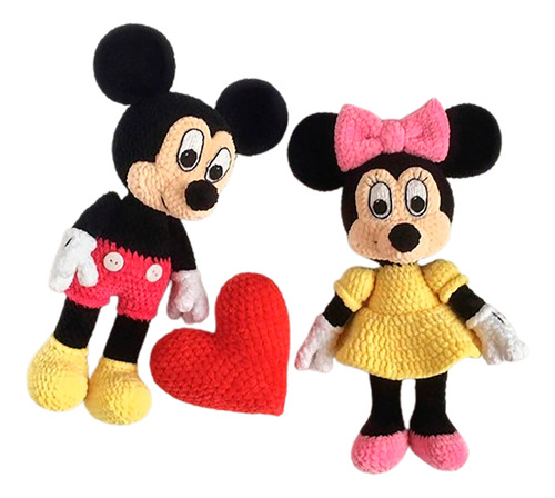  Patrones Minnie-mickey Amigurumis Crochet +1reg.(ingl.)