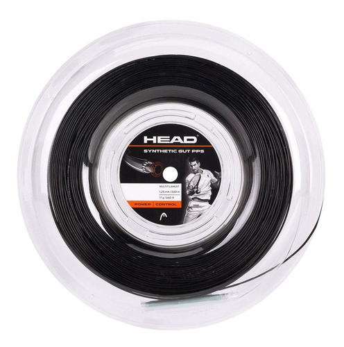 Corda Head Synthetic Gut Pps, 17 L, 1,25 mm, color negro