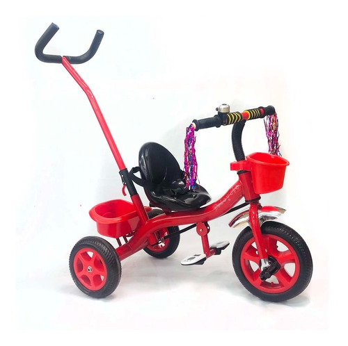 Triciclo Infantil Reforzado Manija Direccional Canasto Cuota