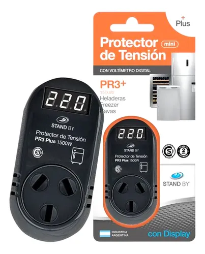 comprar Protector De Tension 1500 W Con Voltimetro Digital Pr3plus Stand By
