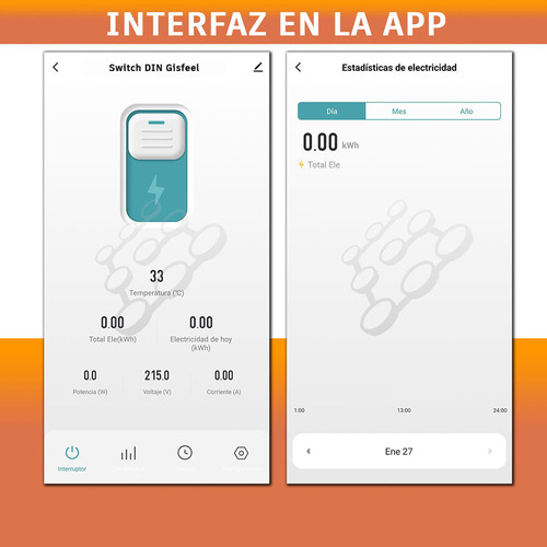 Switch Smart Din Wifi Interruptor Llave Tablero Termica Tuya