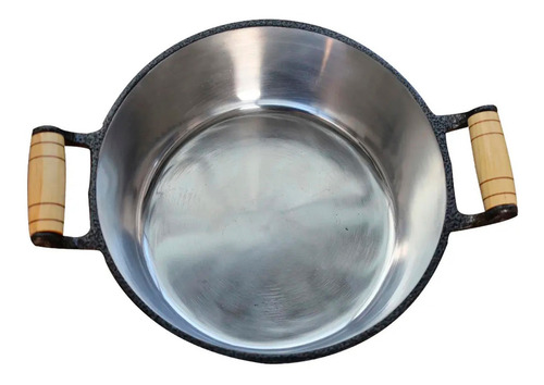 Jogo Panelas Caçarolas E Caldeirão Aluminio Batido Craqueado