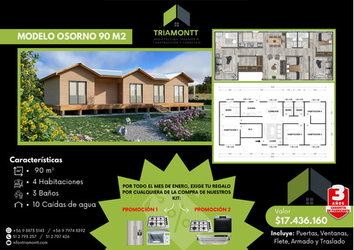 Modelo Osorno 90m2