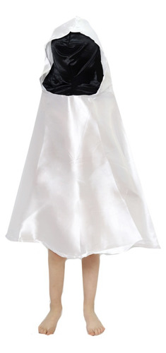 Disfraz Poncho Fantasma Espiritu Blanco Halloween Infantil