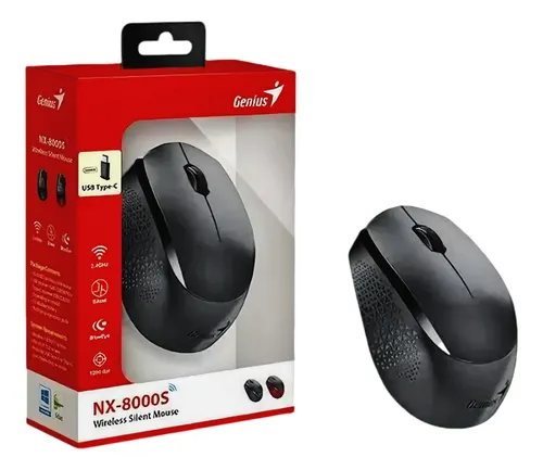Mouse Genius Inalambrico Nx-8000s Negro