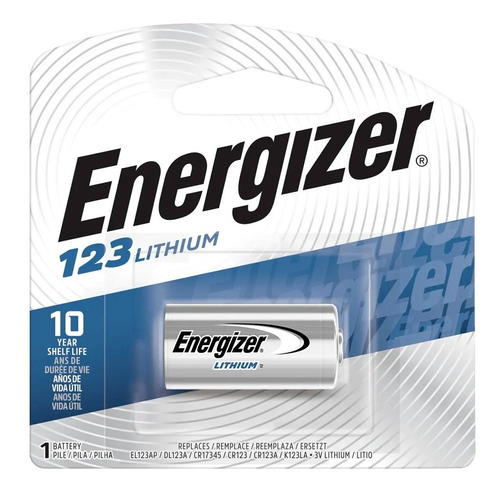 Imagen 1 de 7 de 1 X Bateria Pila De Litio Cr123a Energizer Lithium 3v Cr123