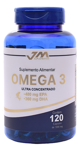 Ômega 3 Combath Dha Epa 120 Softgels Jmsuplemento 1000mg