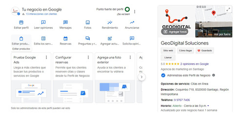 Actualización De Perfil De Google Maps