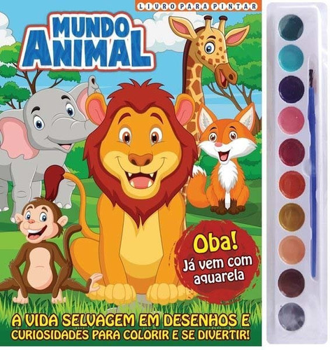 Mundo Animal - Livro Para Pintar, De Diversos Autores. Editora Editora On-line Em Português