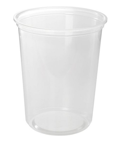 Pote O Envase Contenedor Plástico 32oz 1 Litro C/tapa 25unid