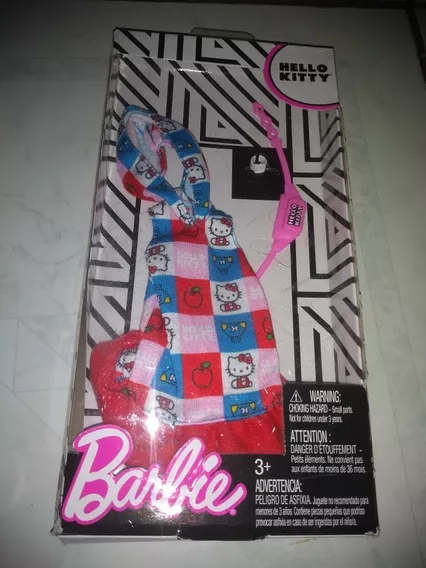 Barbie Accesorios Ropa Vestido Hello Kitty Con Accesorios