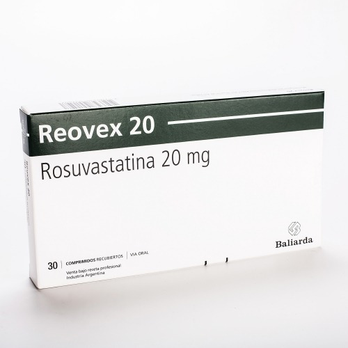 Reovex 20 Mg  30 Comp Recubierto Ranurado