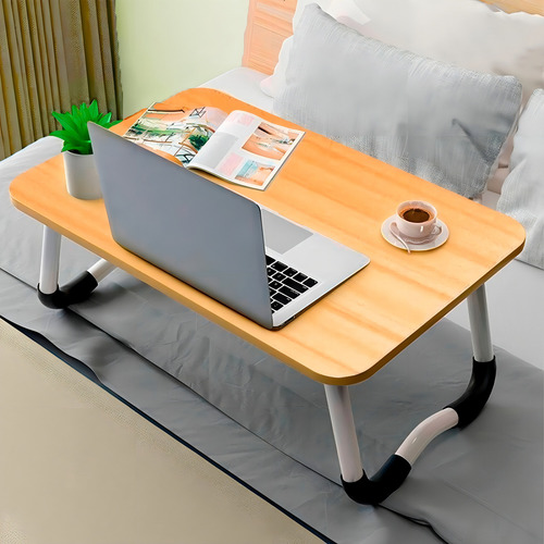 Mesa Suporte Multiuso Tomar Café Cama Sofá Notebook Ac343 Cor Bege