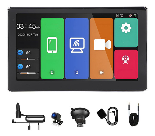 Estéreo De Pantalla Carplay Android Auto Portátil Dashcam 4k